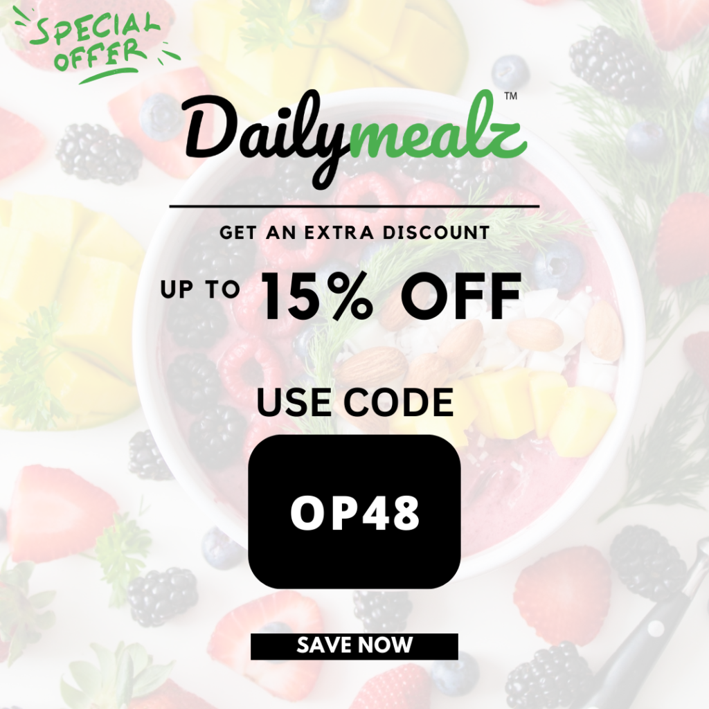 Dailymealz Promo Code! Use Code: OP4
