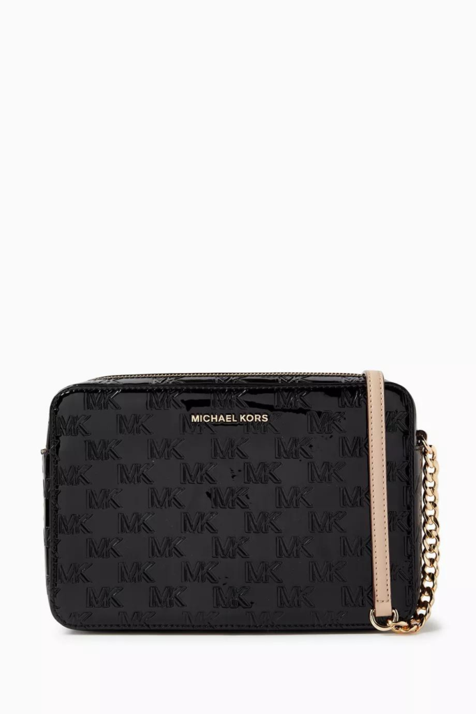 Large Jet Set Crossbody Bag in Logo Canvas by MICHAEL KORS
