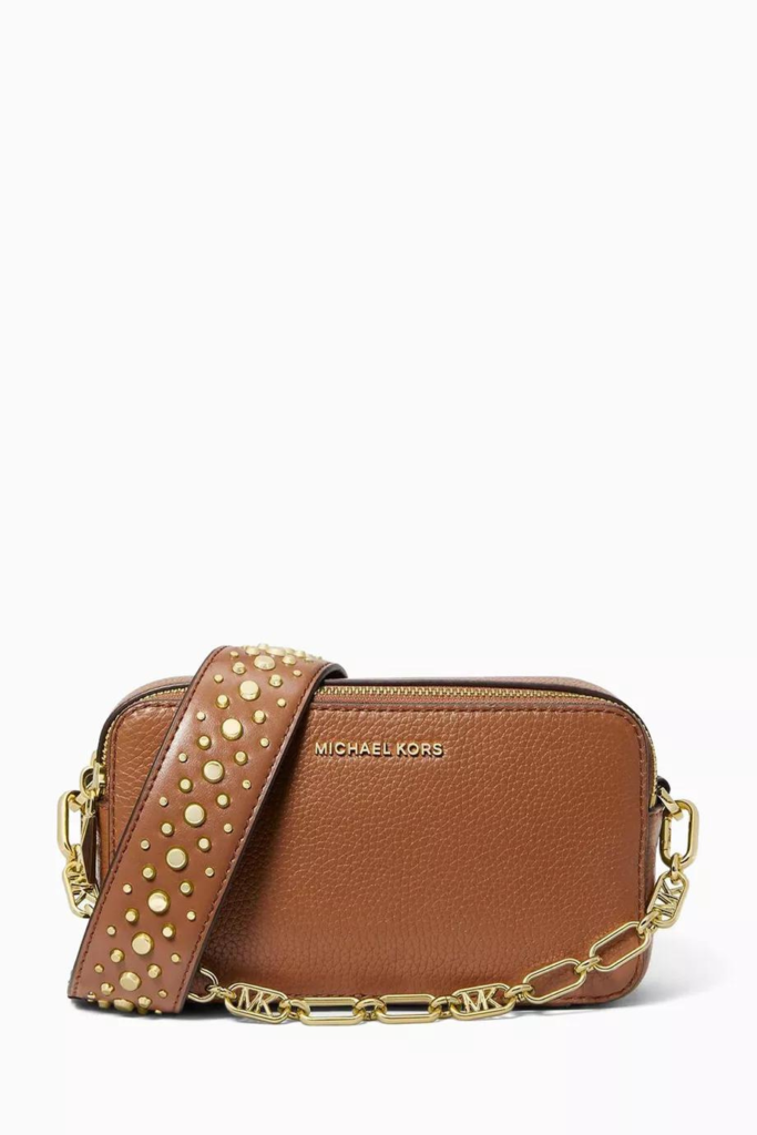 Small Jet Set Camera Crossbody Bag in Leather by MICHAEL KORS