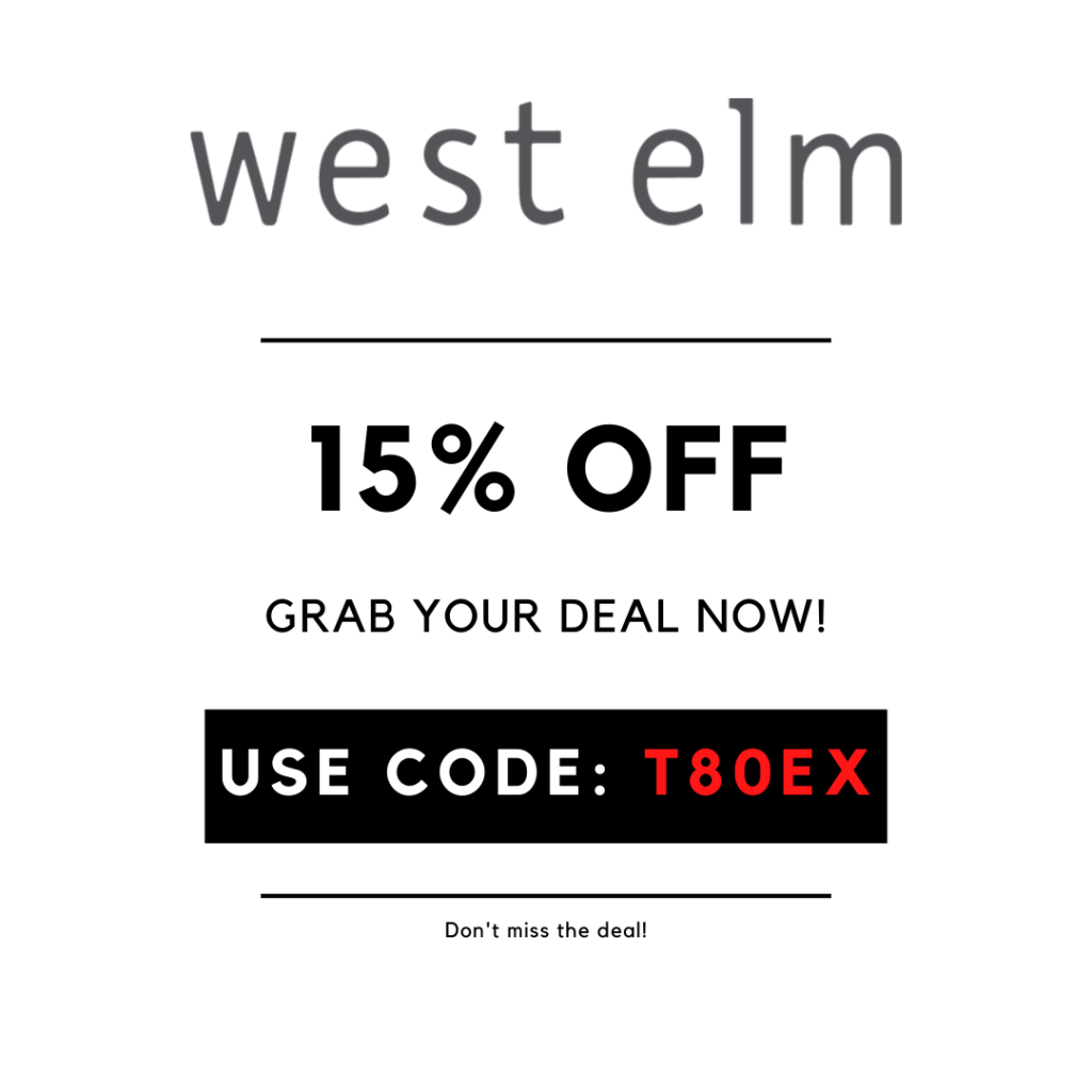 west elm Promo Code - Shop now!