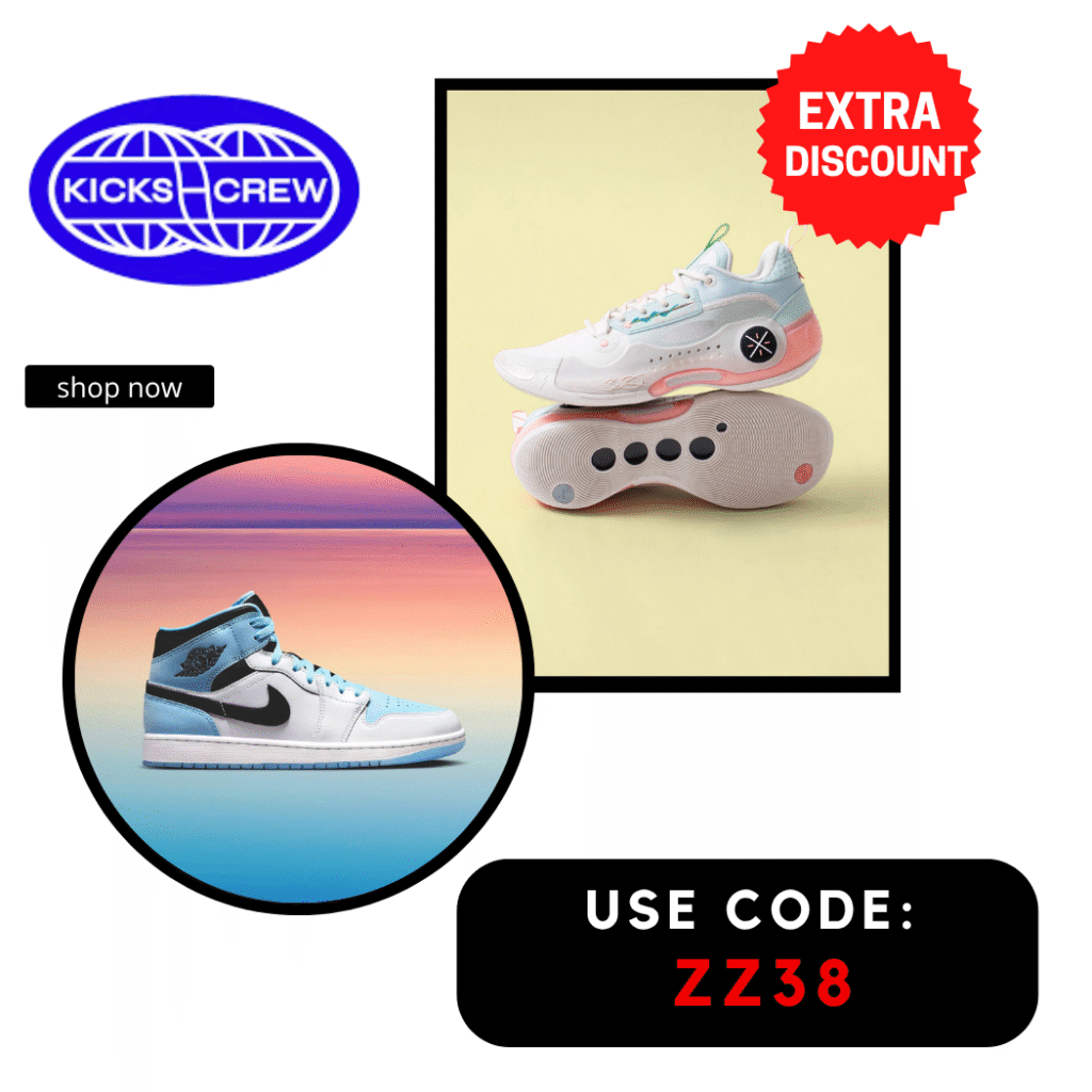 Kicks Crew Discount Code - Use Code: " ZZ38"