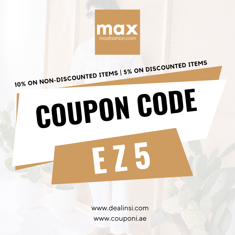 Max Fashion Coupon Code